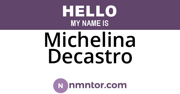 Michelina Decastro