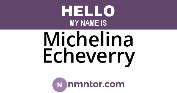 Michelina Echeverry