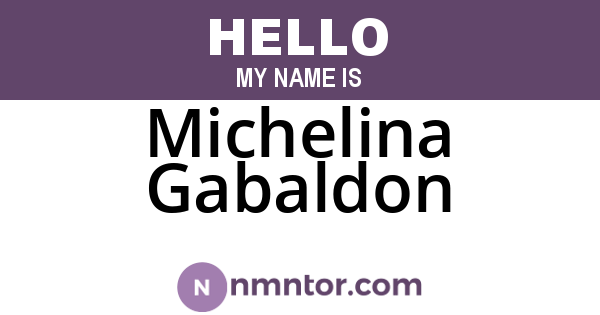 Michelina Gabaldon