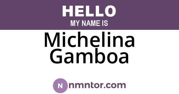 Michelina Gamboa