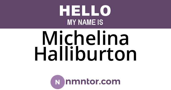 Michelina Halliburton