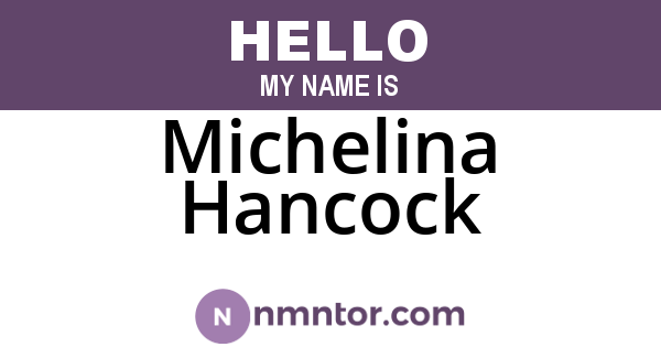 Michelina Hancock