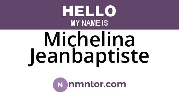 Michelina Jeanbaptiste