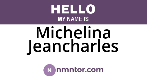 Michelina Jeancharles