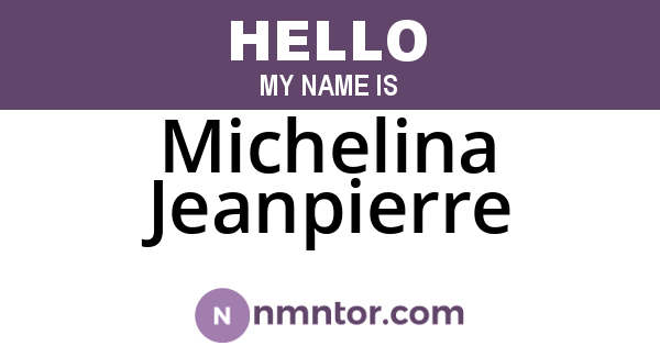 Michelina Jeanpierre