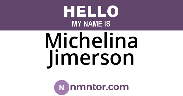 Michelina Jimerson