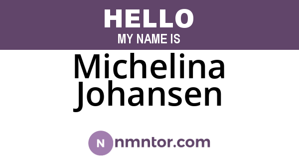 Michelina Johansen