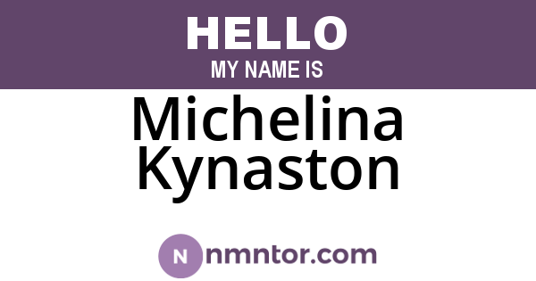 Michelina Kynaston