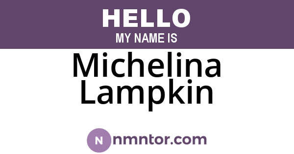 Michelina Lampkin