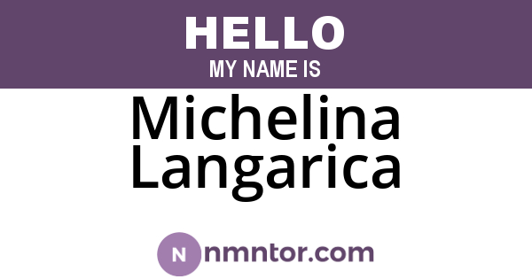 Michelina Langarica