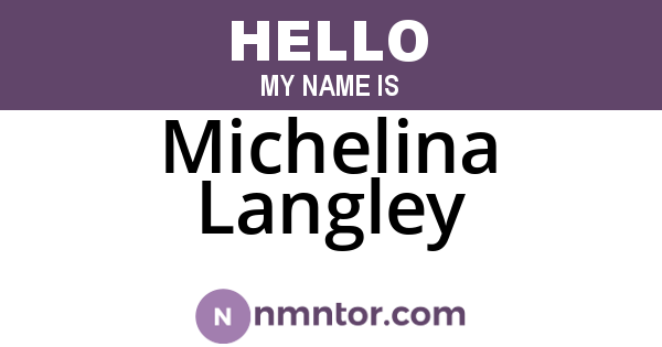 Michelina Langley