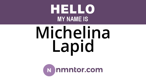 Michelina Lapid