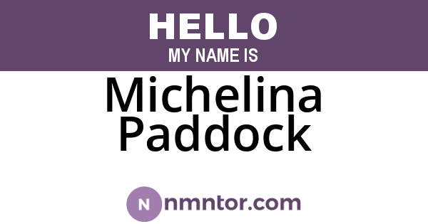 Michelina Paddock