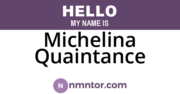 Michelina Quaintance