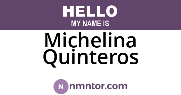 Michelina Quinteros