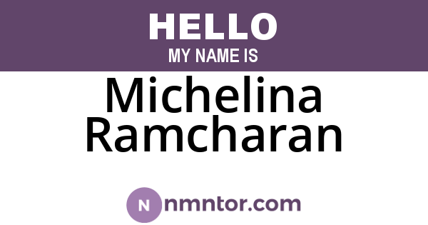 Michelina Ramcharan