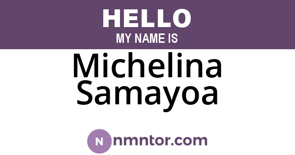 Michelina Samayoa