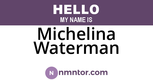 Michelina Waterman