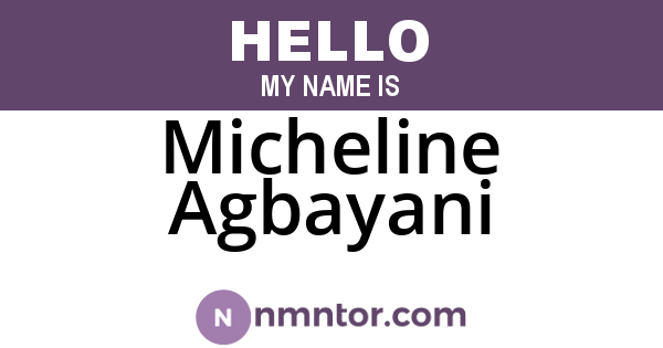 Micheline Agbayani