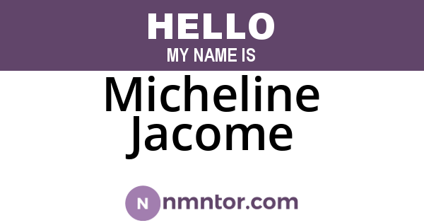 Micheline Jacome