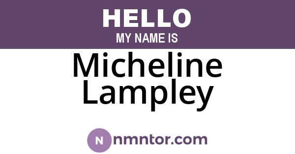 Micheline Lampley