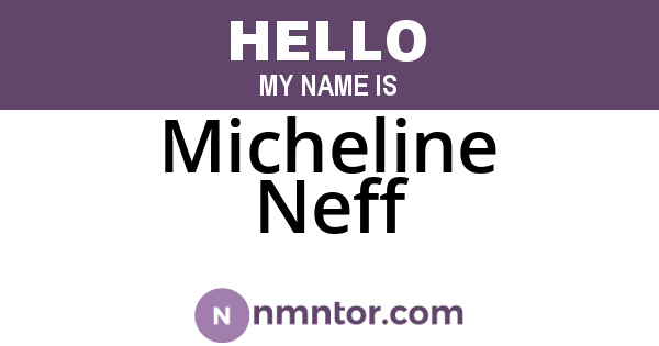 Micheline Neff