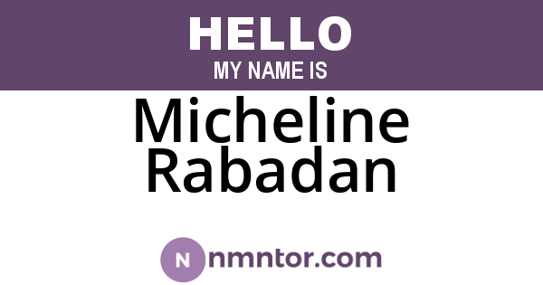 Micheline Rabadan