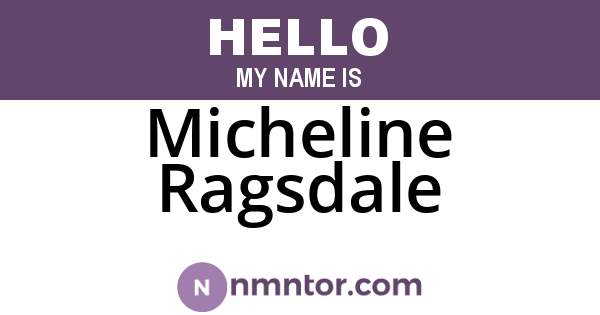 Micheline Ragsdale