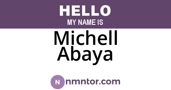 Michell Abaya