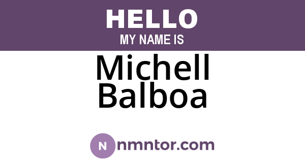 Michell Balboa