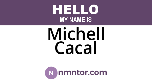 Michell Cacal