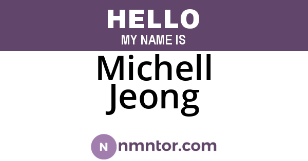 Michell Jeong