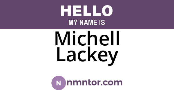 Michell Lackey