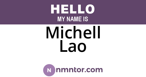 Michell Lao