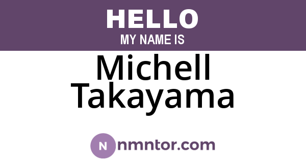 Michell Takayama