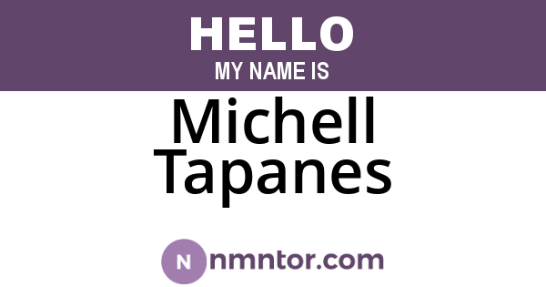 Michell Tapanes