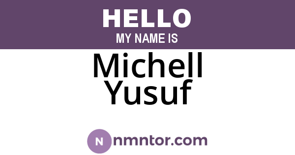 Michell Yusuf