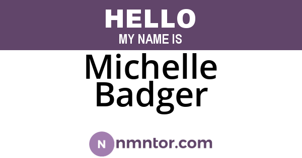Michelle Badger