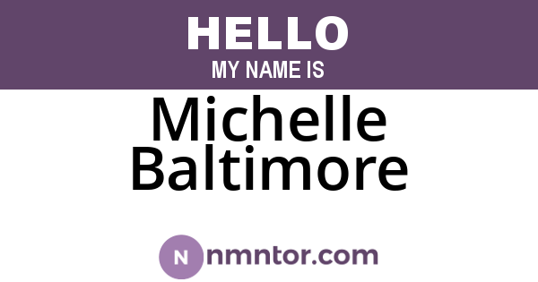 Michelle Baltimore
