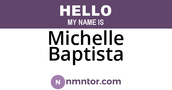 Michelle Baptista