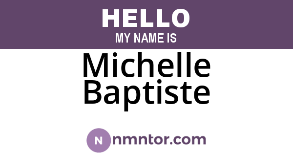 Michelle Baptiste