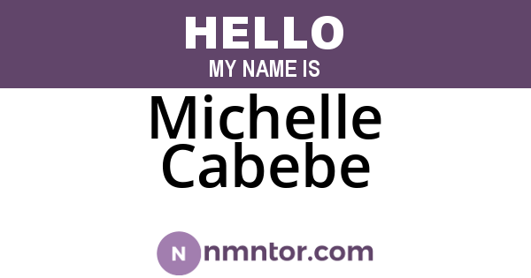 Michelle Cabebe