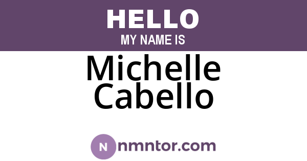 Michelle Cabello