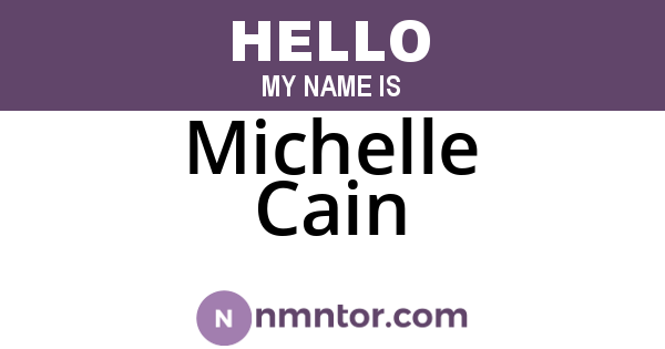 Michelle Cain