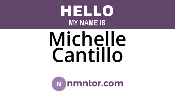 Michelle Cantillo