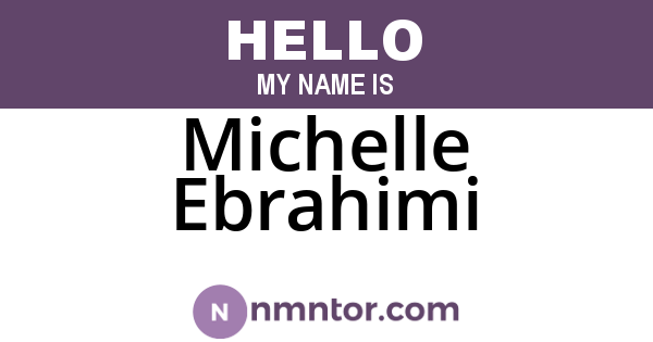 Michelle Ebrahimi