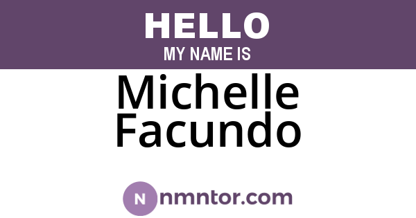 Michelle Facundo
