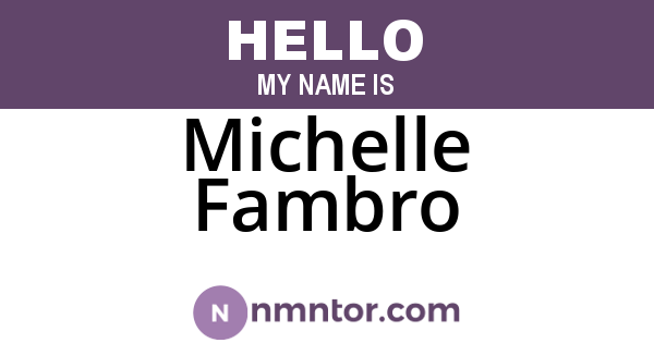 Michelle Fambro