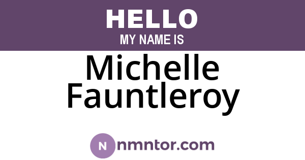 Michelle Fauntleroy