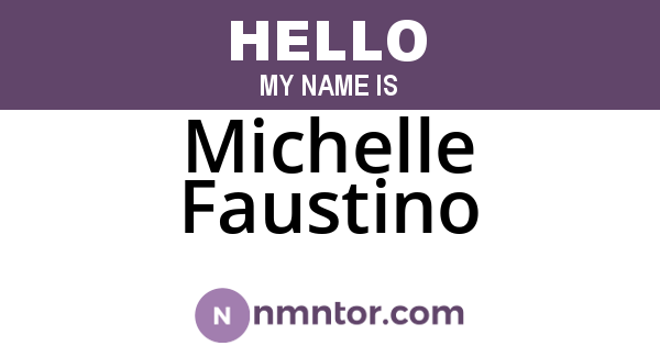 Michelle Faustino